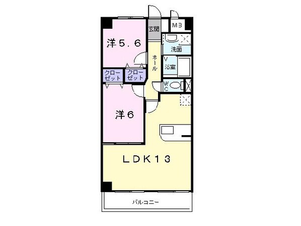 尾張星の宮駅 徒歩3分 1階の物件間取画像